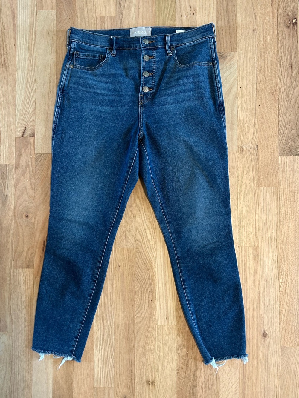 Everlane ankle fly button jeans
